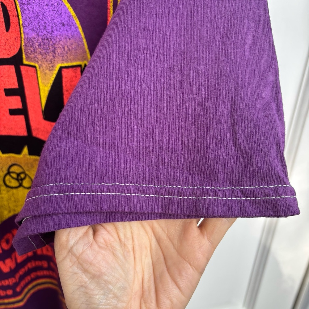 Urban Outfitters Led Zeppelin Wembley Stadium Purple Graphic Tee Shirt Dress - Picture 7 of 10